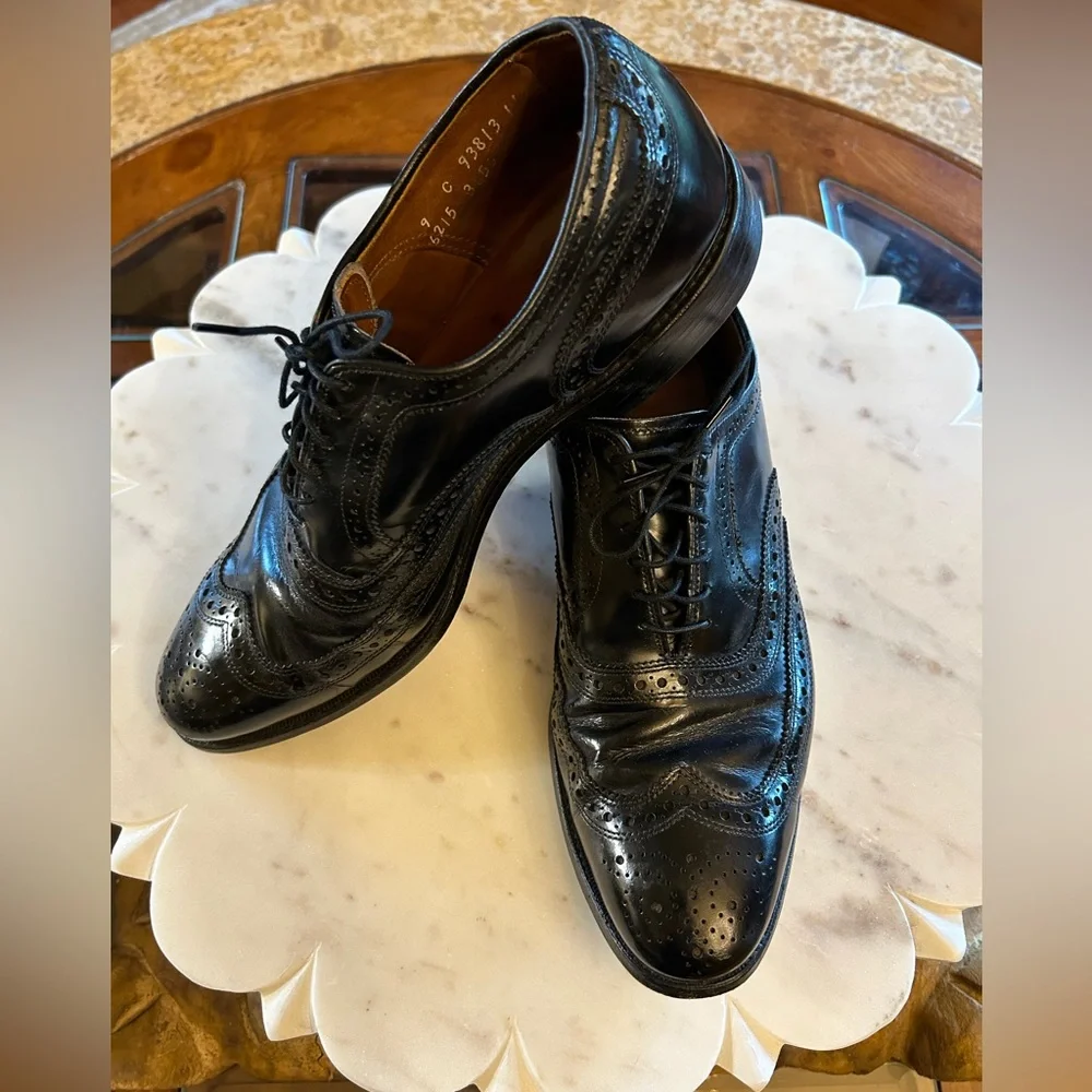 Allen Edmonds McAllister Wingtip Oxford Leather Shoes 9 C